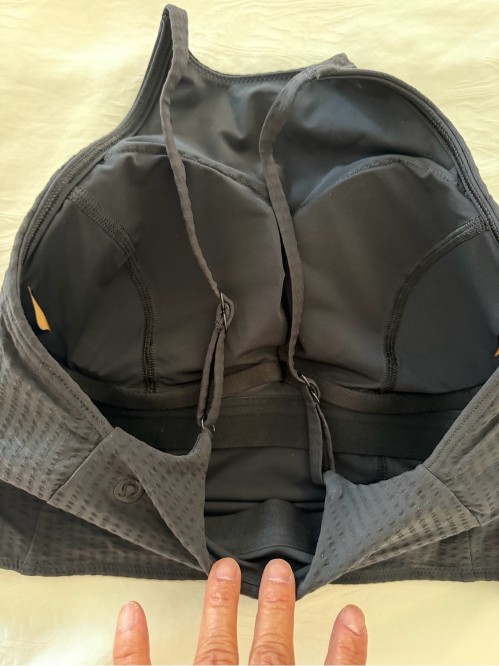 lululemon athletica Black High-Neck Swim Sports Bra - Picture 4 of 6
